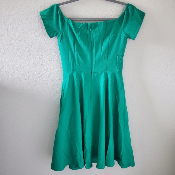 Lucy Paris off shoulder fit and flare dress NWT - Picture 4 of 9